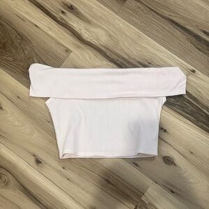 Off-Shoulder White Women's Top